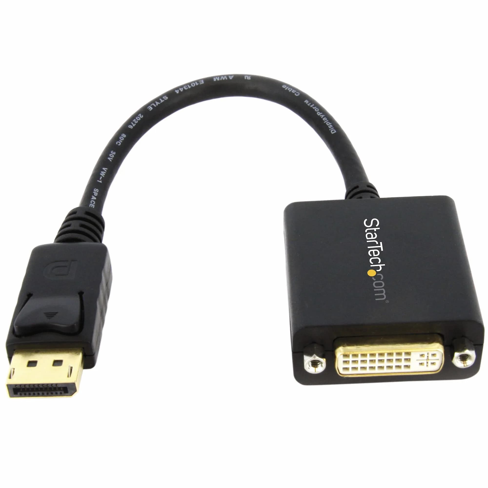 StarTech DisplayPort to DVI-D Adapter Video Converter 1080p -adapteri, Musta – Startech