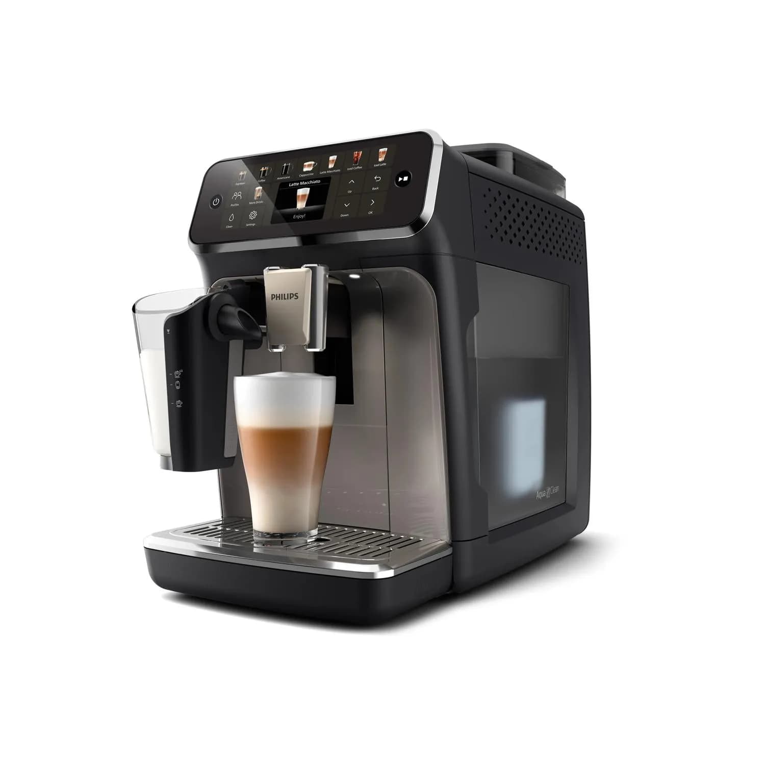 Philips Series 5500 EP5549/70 -espressokeitin, musta, Hopea – Philips