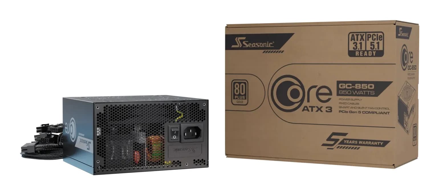 Seasonic CORE GC-850 850W -virtalähde, 80 Plus Gold