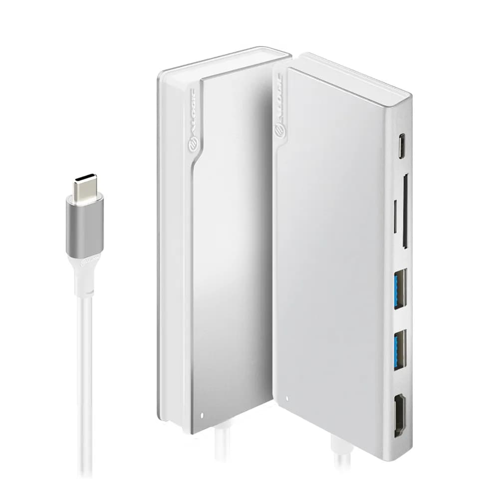 ALOGIC Ultra USB-C Dock UNI V2 - HDMI, USB, minneskortläsare samt 100W PD – Alogic