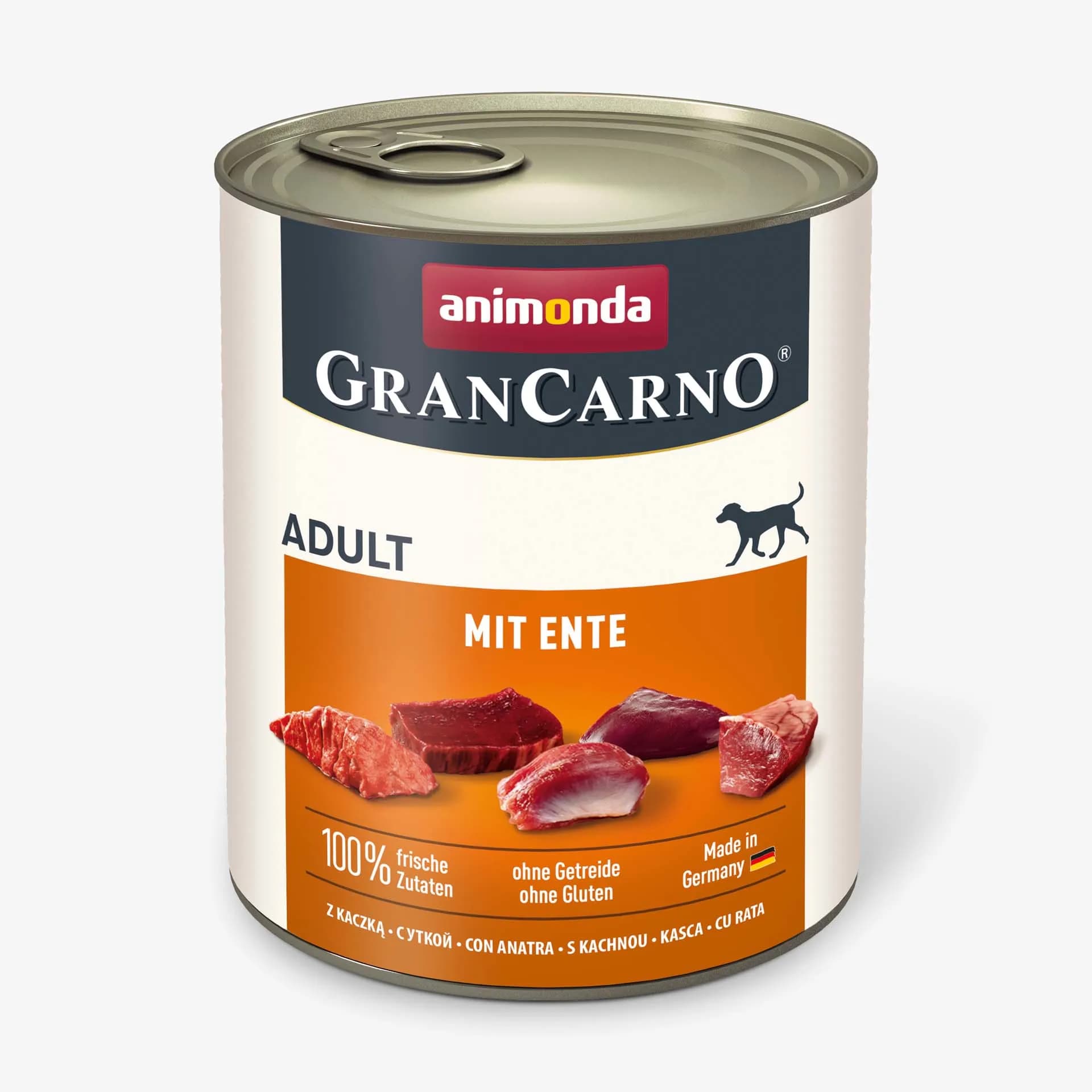 Animonda GranCarno Adult with Duck, Koiran märkäruoka, 800 g – Animonda