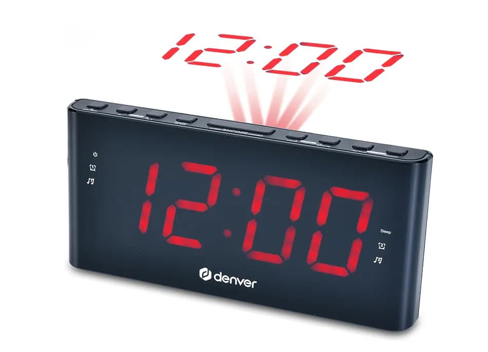 Denver Clockradio with projection With dual alarm function – Denver
