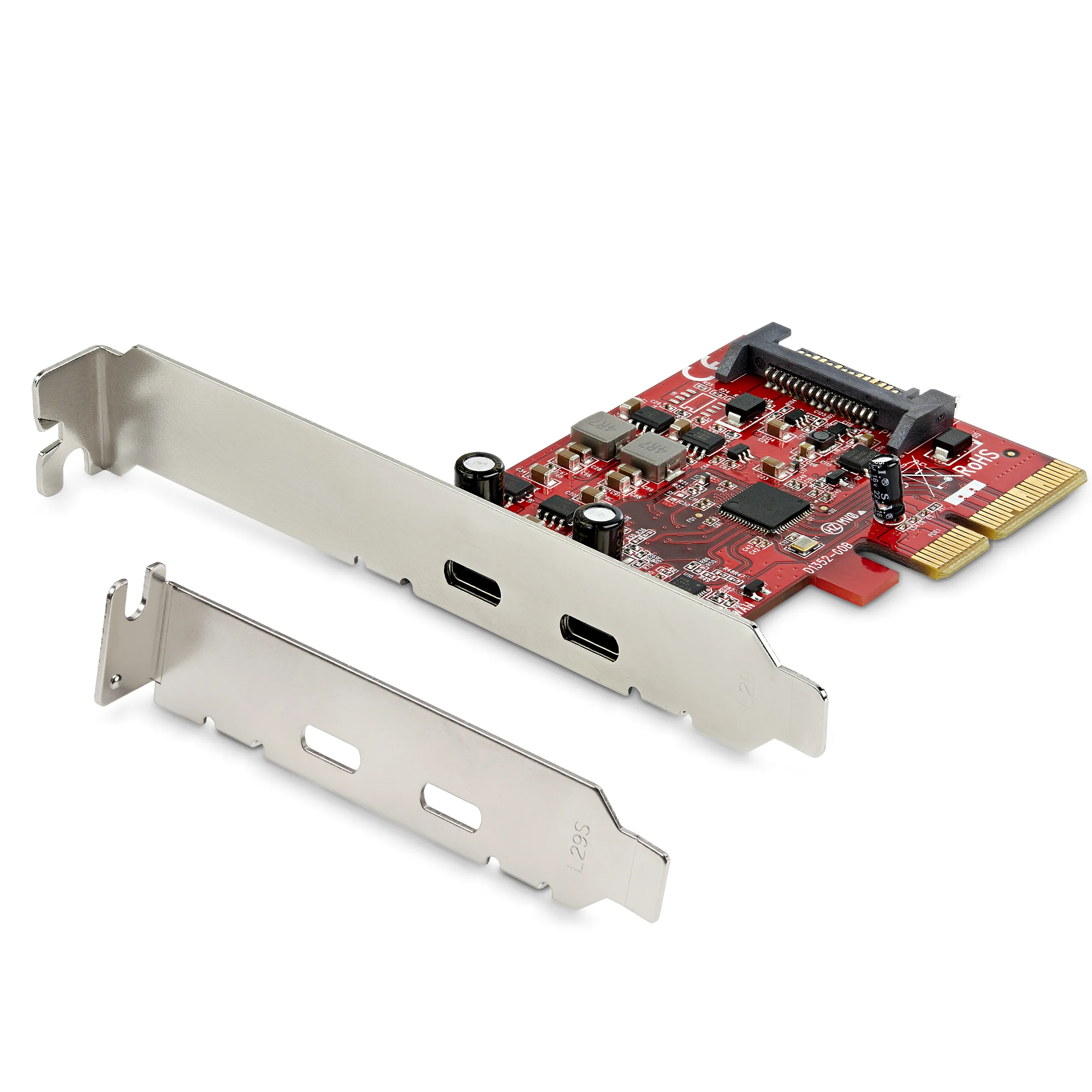 STARTECH.COM 2-Port PCIe USB 3.1 Card - 2x USB-C 3.1 Gen 2 Up to 10Gbps - PCIe Gen 3 x4 - ASM3142 Chipset - Windows Linux and macOS – Startech