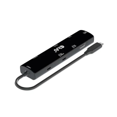 Club 3D USB4 Gen3x2 USB-C 6-in-1 -hubi, Musta