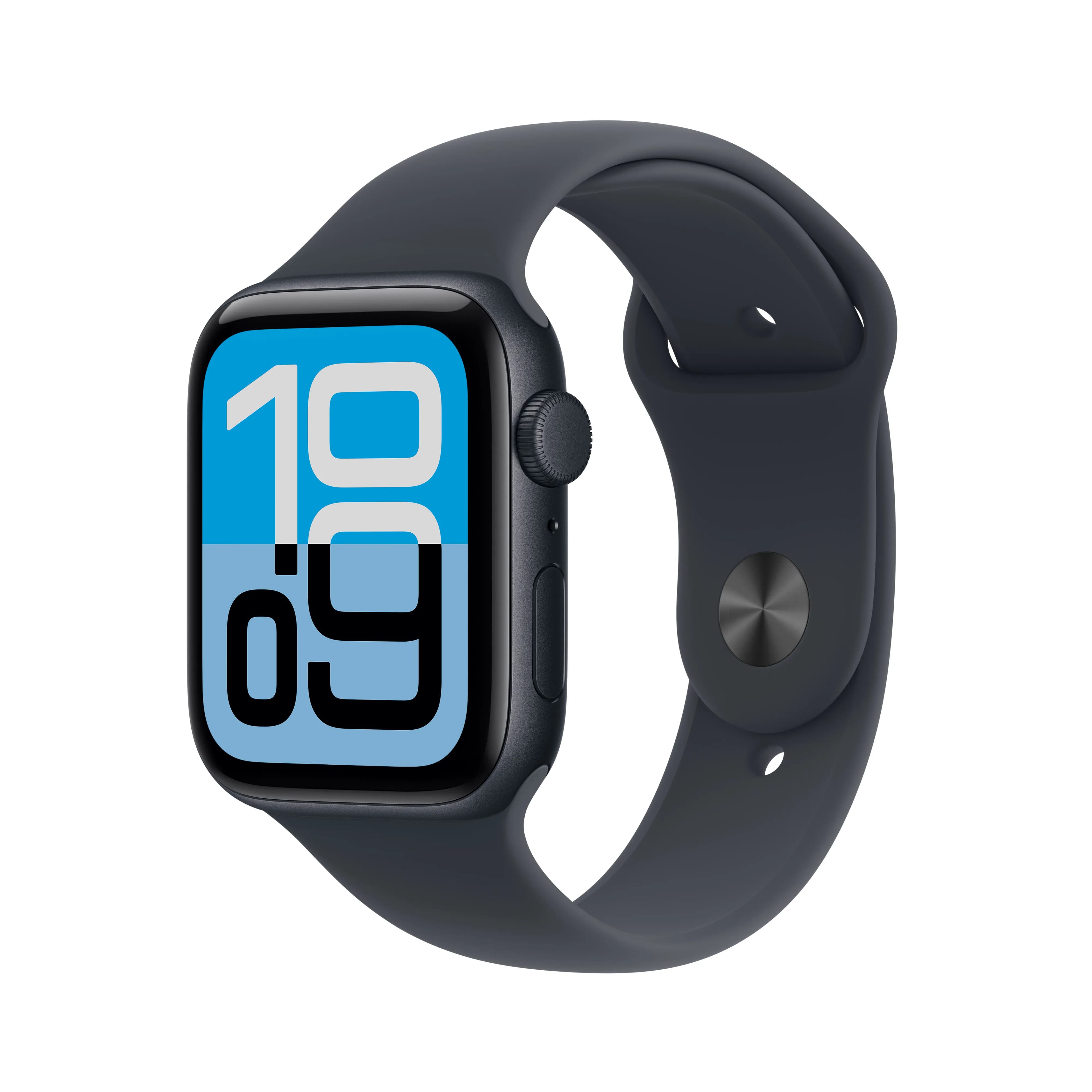 Apple Watch SE 3 (GPS) 44 mm keskiyö alumiinikuori ja urheiluranneke, M/L