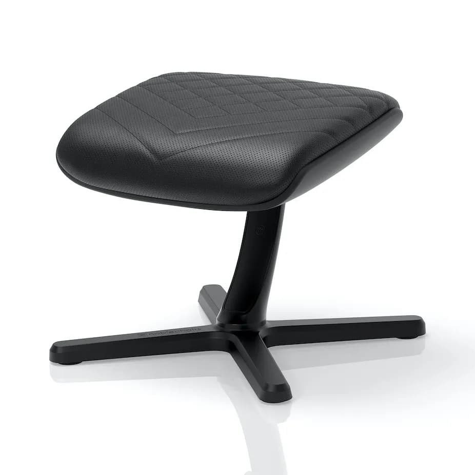 noblechairs Footrest 2 -jalkatuki, musta keinonahka