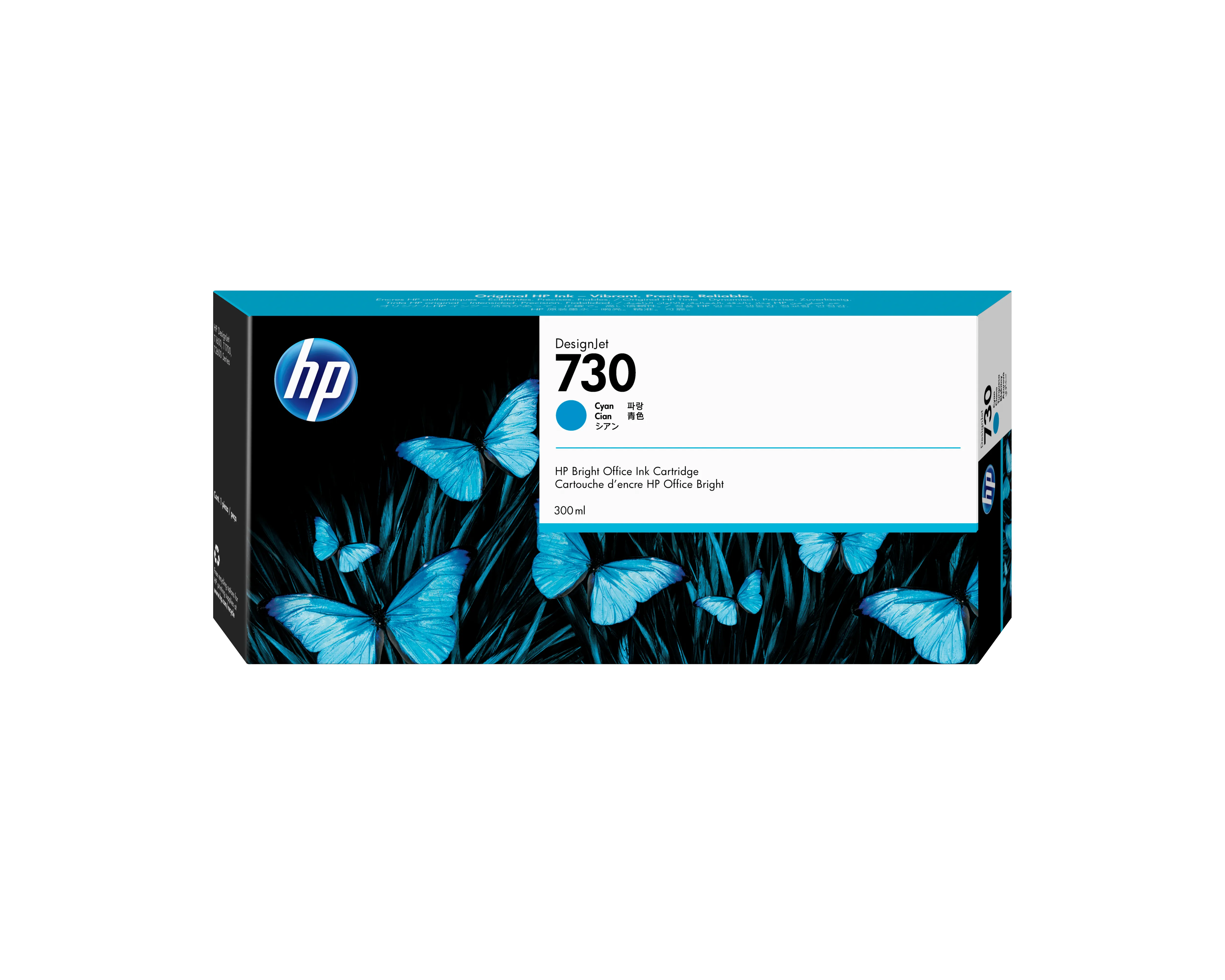 HP 730-mustekasetti, 300 ml, syaani