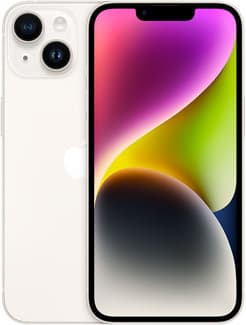 Kunnostettu iPhone 14 128 Gt, tähtivalkea (Erinomainen kunto)