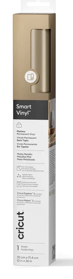 Cricut Smart Vinyl Permanent 33x91cm 1 sheet (Mat Champagne) – CRICUT