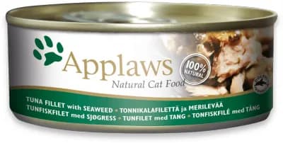 Applaws Tuna Fillet with Seaweed in Broth, Kissan märkäruoka, Adult, 70 g – Applaws