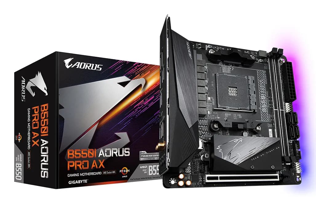 Gigabyte B550I AORUS PRO AX WiFi 6E AM4 Mini-ITX-emolevy