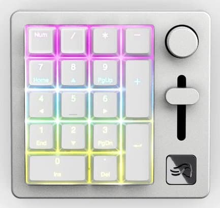 Glorious GMMK Numpad -langaton mekaaninen numeronäppäimistö, valkoinen – GLORIOUS