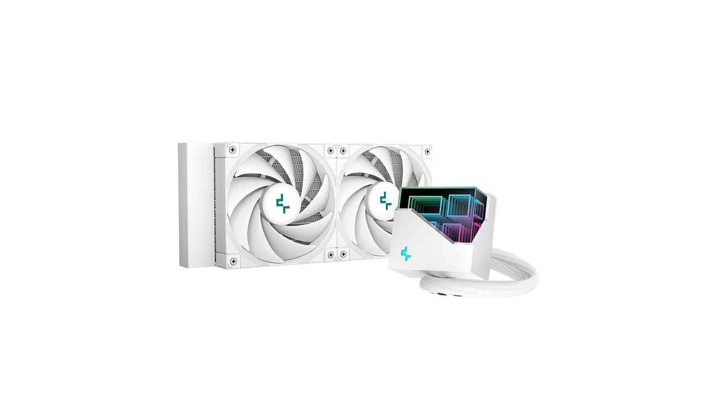 DeepCool LT520 240mm ARGB -nestejäähdytin, valkoinen