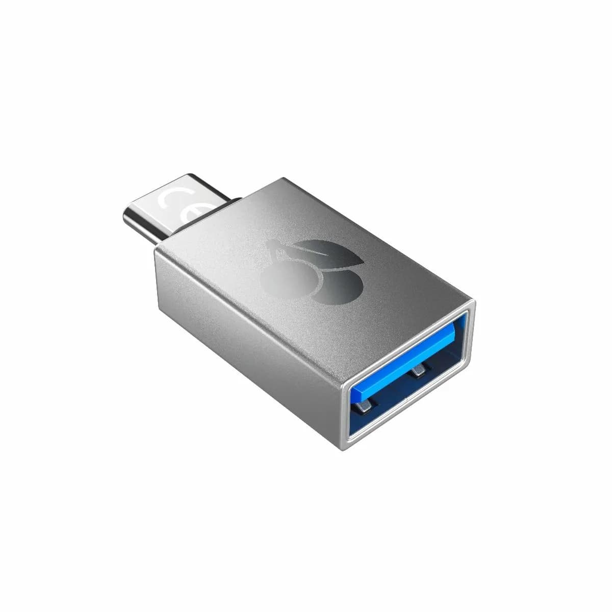 Cherry USB-A to USB-C Adapter, Silver