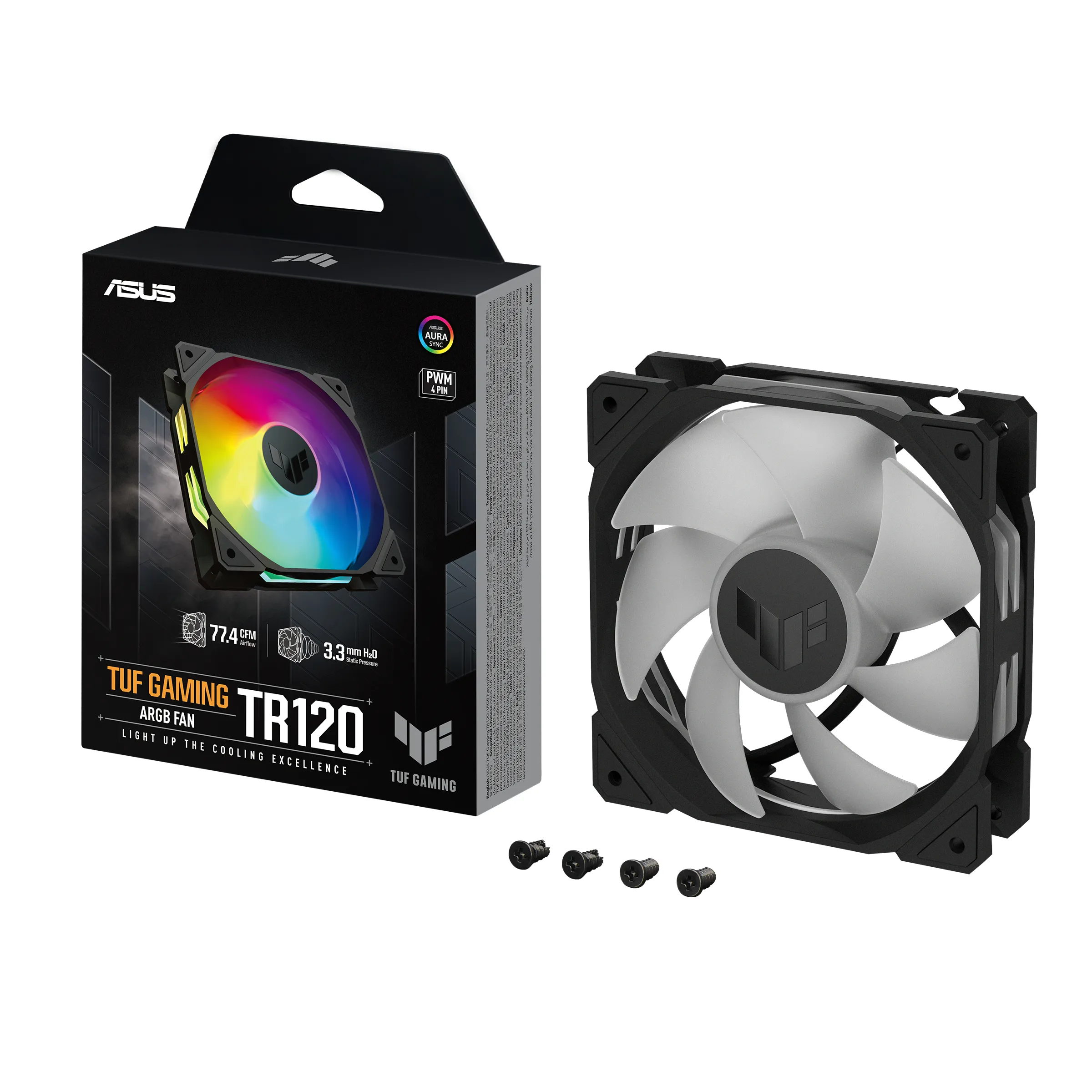 ASUS TUF Gaming TR120 ARGB 120 mm -kotelotuuletin - Musta – ASUS