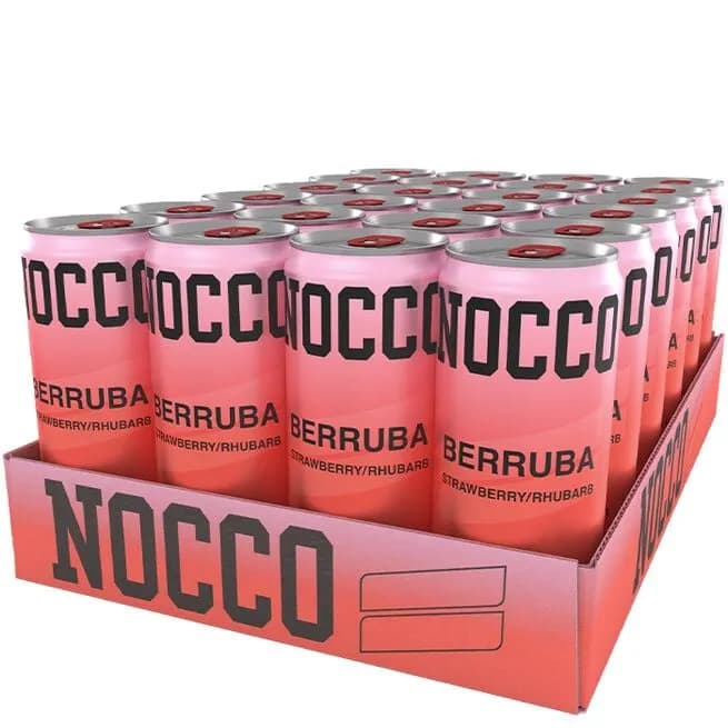 NOCCO BCAA Berruba -energiajuoma 330ml, 24 Pack