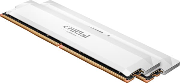 Crucial Pro OC 16 Gt (1 x 16 Gt) DDR5 6400 MHz, CL32 -muisti, valkoinen (XMP, EXPO)