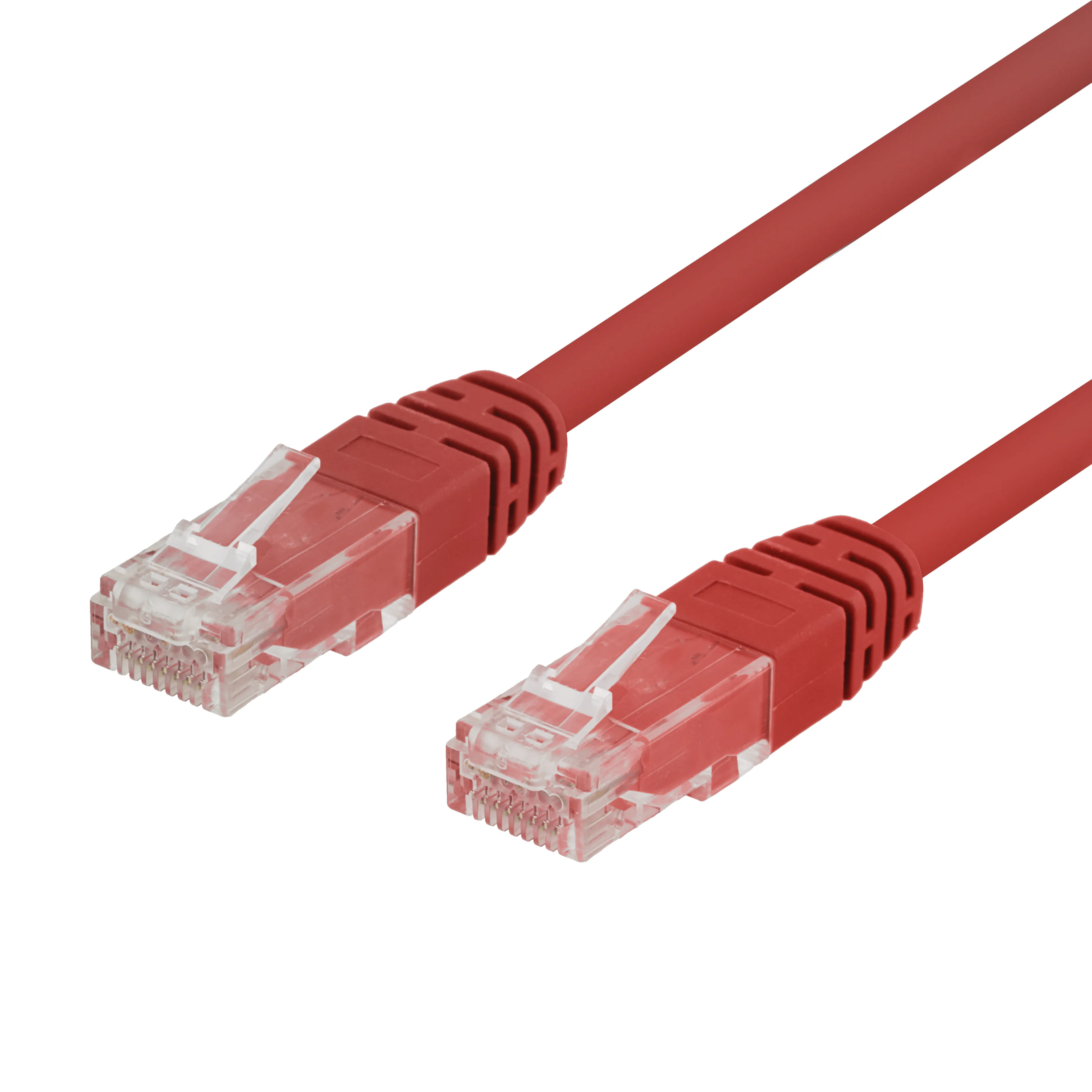 Deltaco Cat6 U/UTP RJ45 0.3m -verkkokaapeli, punainen