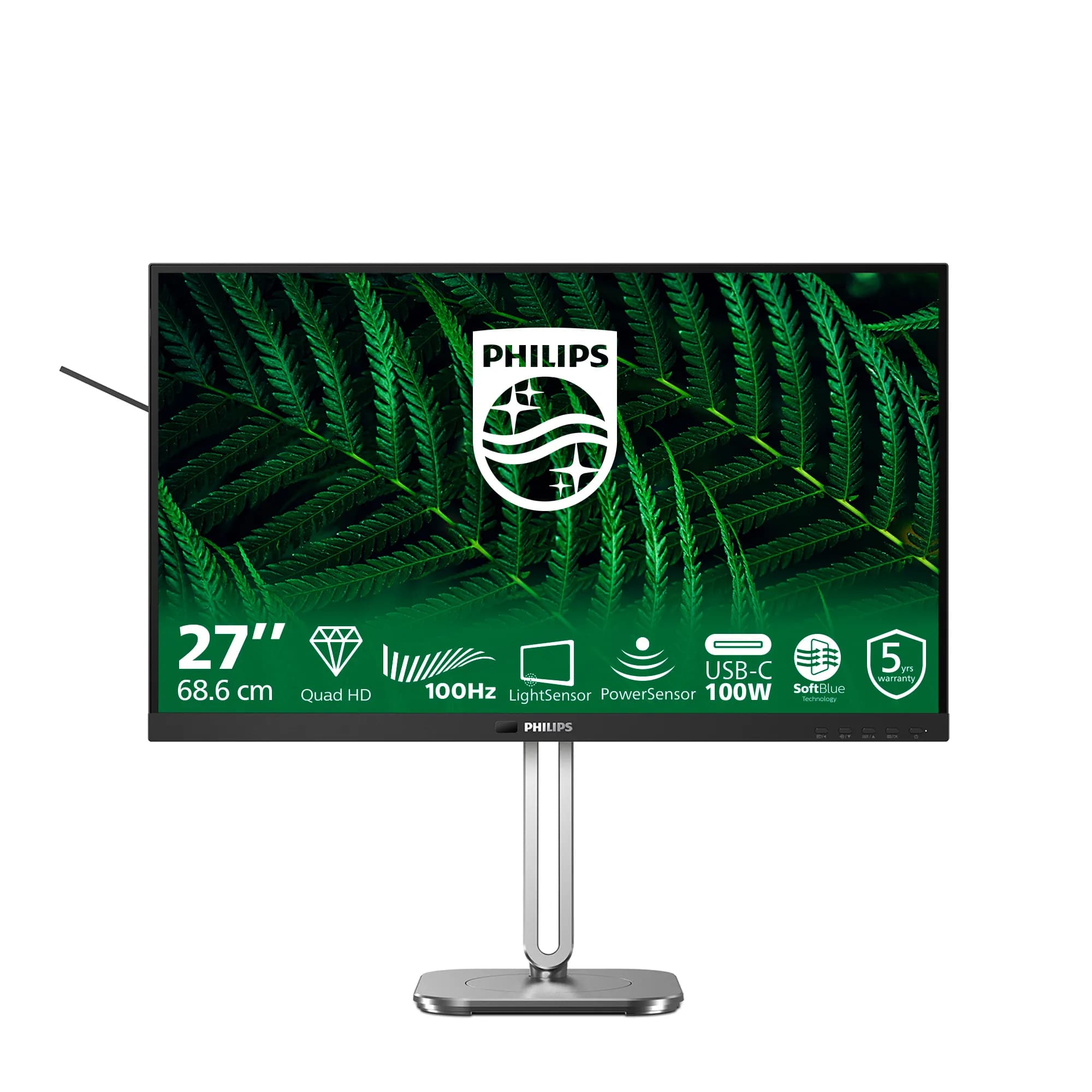 Philips B-Line 27B2G5601 27" QHD, IPS -näyttö, USB-C hub, 100Hz – Philips