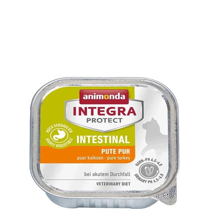 Animonda Integra Protect Intestinal Pure Turkey with Rice, Kissan märkäruoka, Adult, 100 g – Animonda