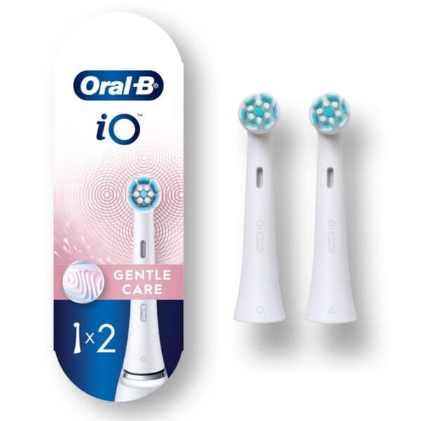 Oral-B iO Gentle Care 6 kpl -vaihtoharjaspäät, Valkoinen – Oral-b
