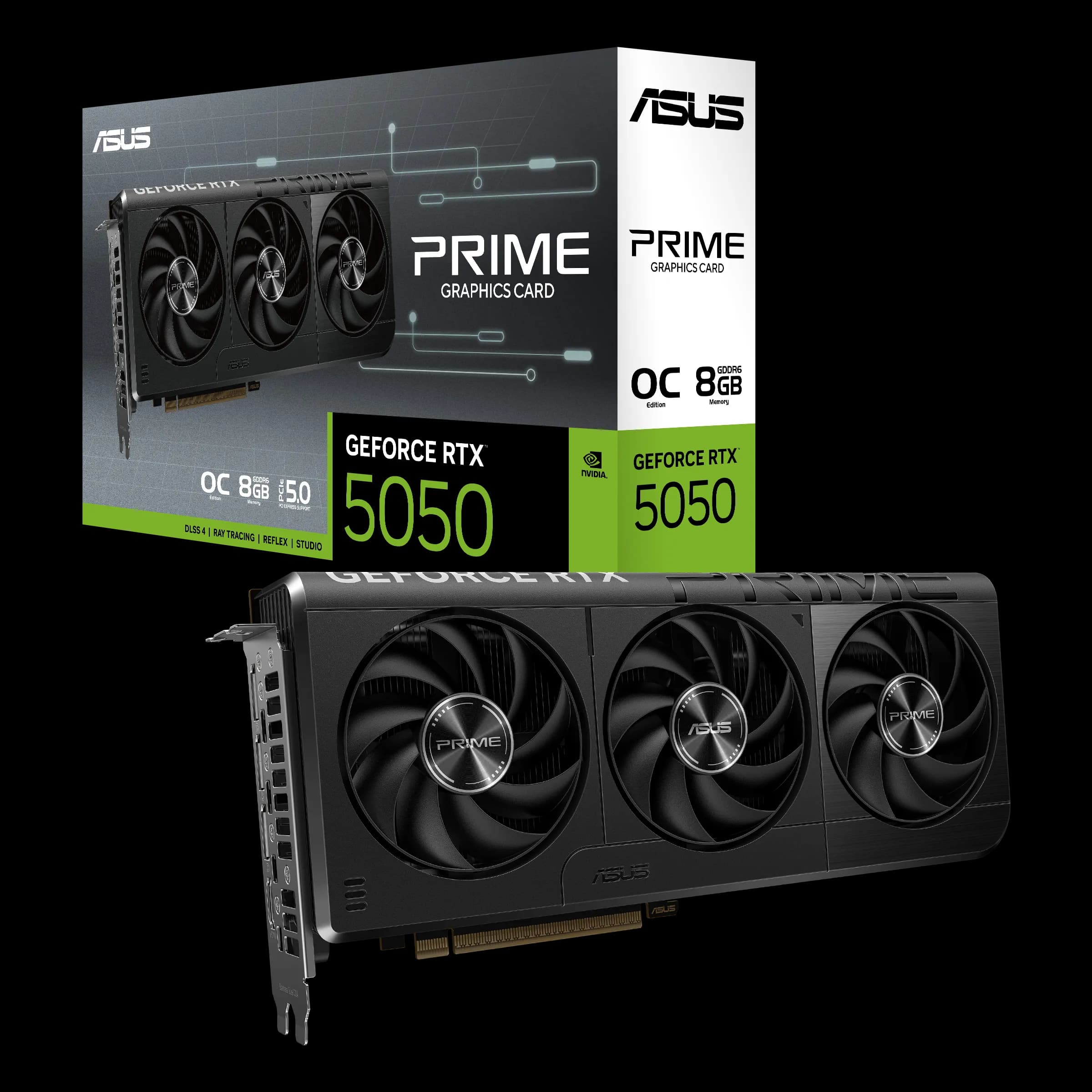Asus GeForce RTX 5050 Prime OC 8 Gt -näytönohjain – ASUS