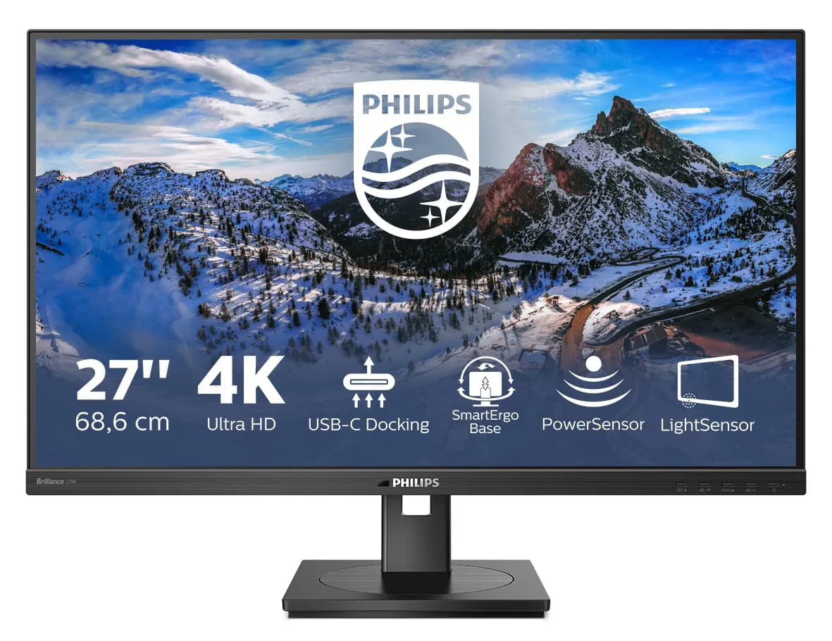 Philips Brilliance 279P1 27" 4K UHD, IPS -näyttö, USB-C hub – Philips