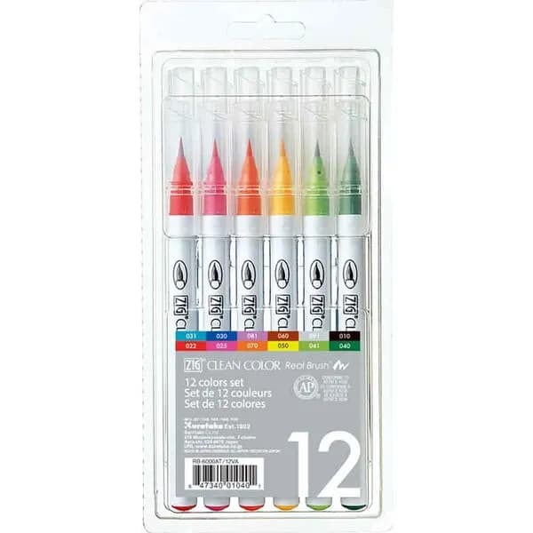 ZIG Clean Color Real Brush 12-set – ZIG