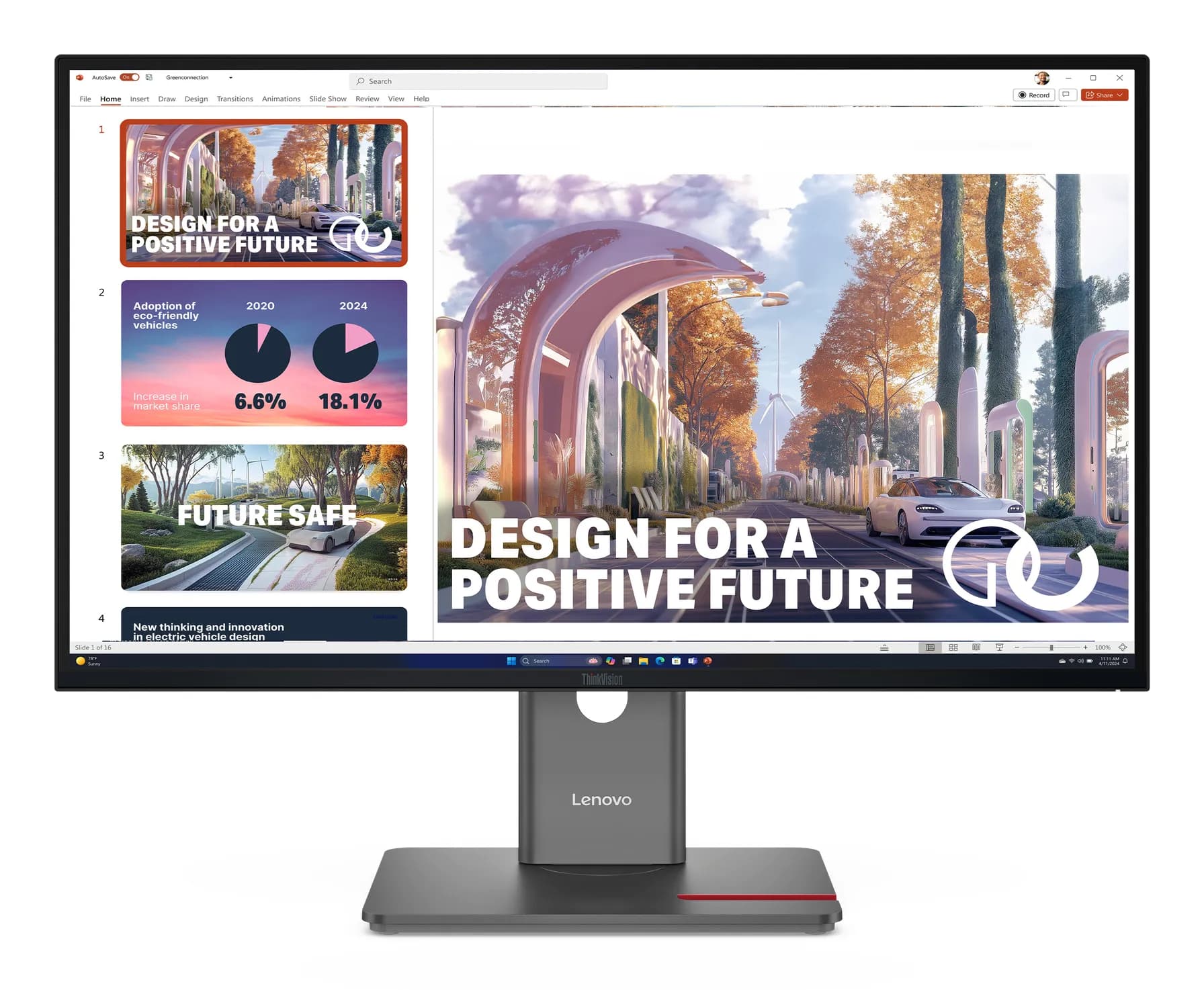 Lenovo ThinkVision P27QD-40 27" QHD, IPS -näyttö, USB-C hub, 120Hz – Lenovo