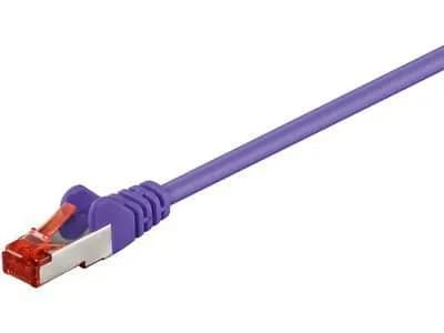 MicroConnect Cat6 S/FTP RJ45 0.15m -verkkokaapeli, violetti