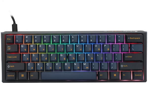 Ducky One 3 Pro Nazca Line 60% -mekaaninen pelinäppäimistö, Cherry MX2A Speed Silver