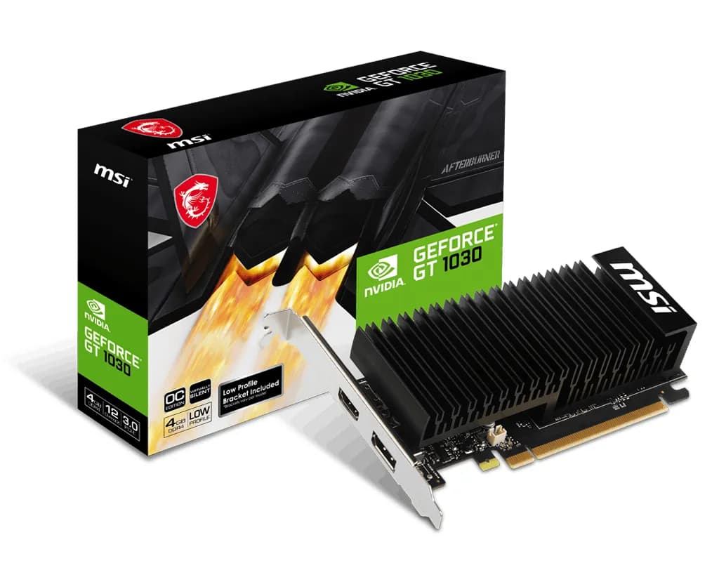 MSI GeForce GT 1030 4GHD4 LP 4 Gt OC -näytönohjain – MSI