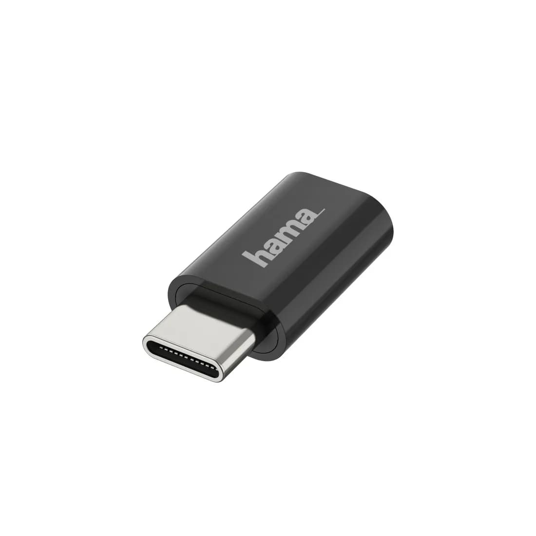 Hama USB-C - Micro-USB 2.0 -sovitin, Musta – Hama