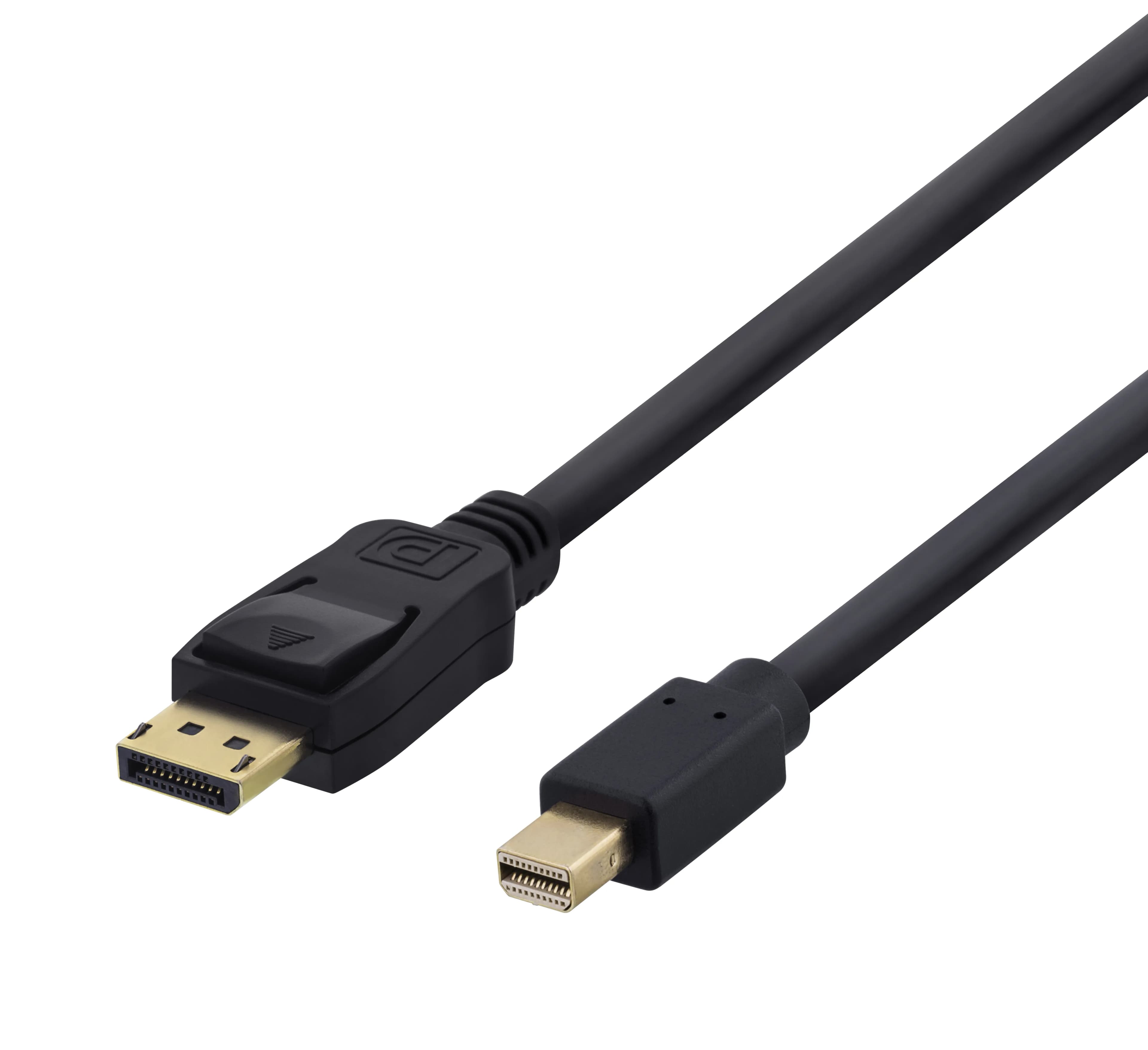Deltaco DisplayPort – Mini DisplayPort -kaapeli, jossa 4K, 1 m, musta