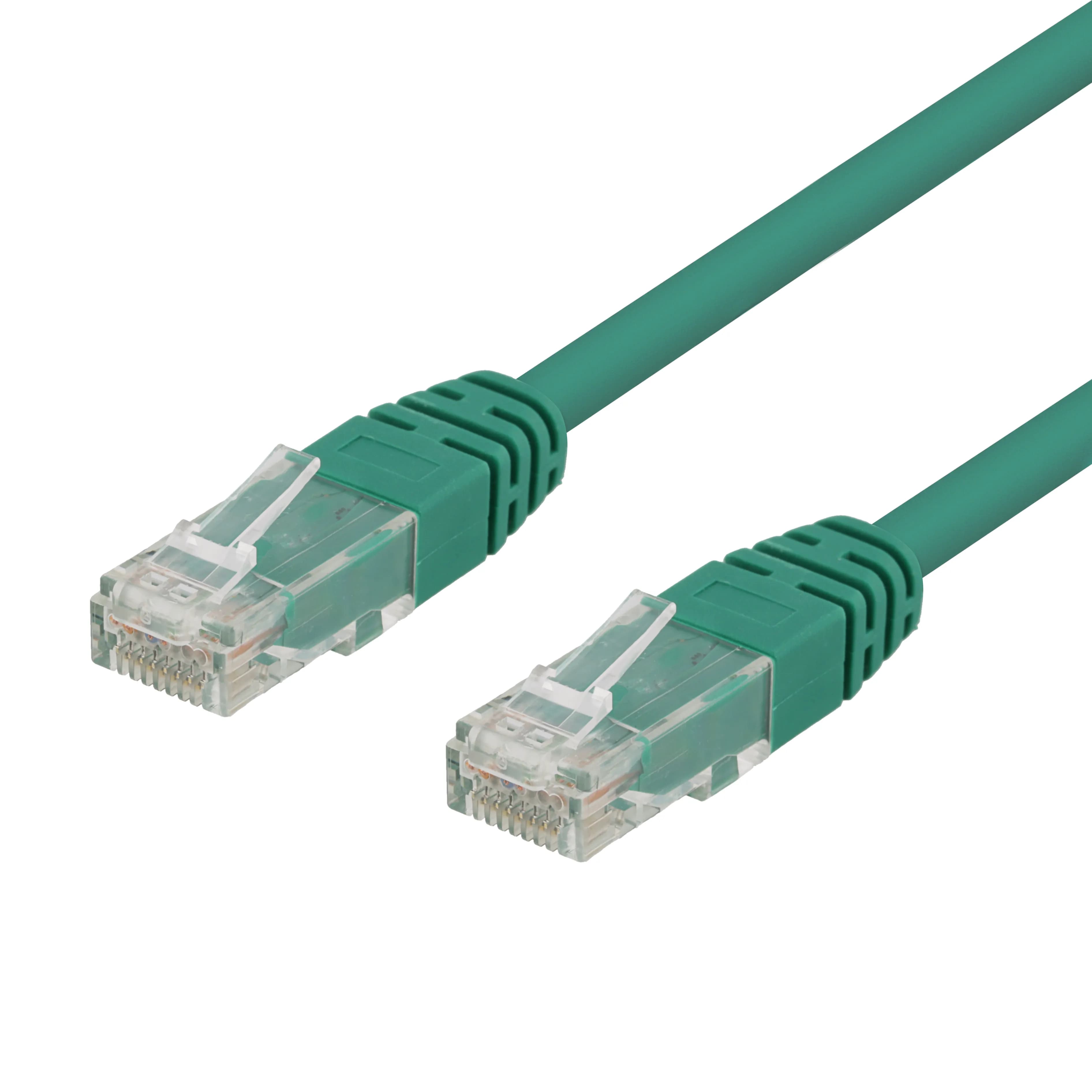 Deltaco Cat6 U/UTP RJ45 0.3m -verkkokaapeli, vihreä