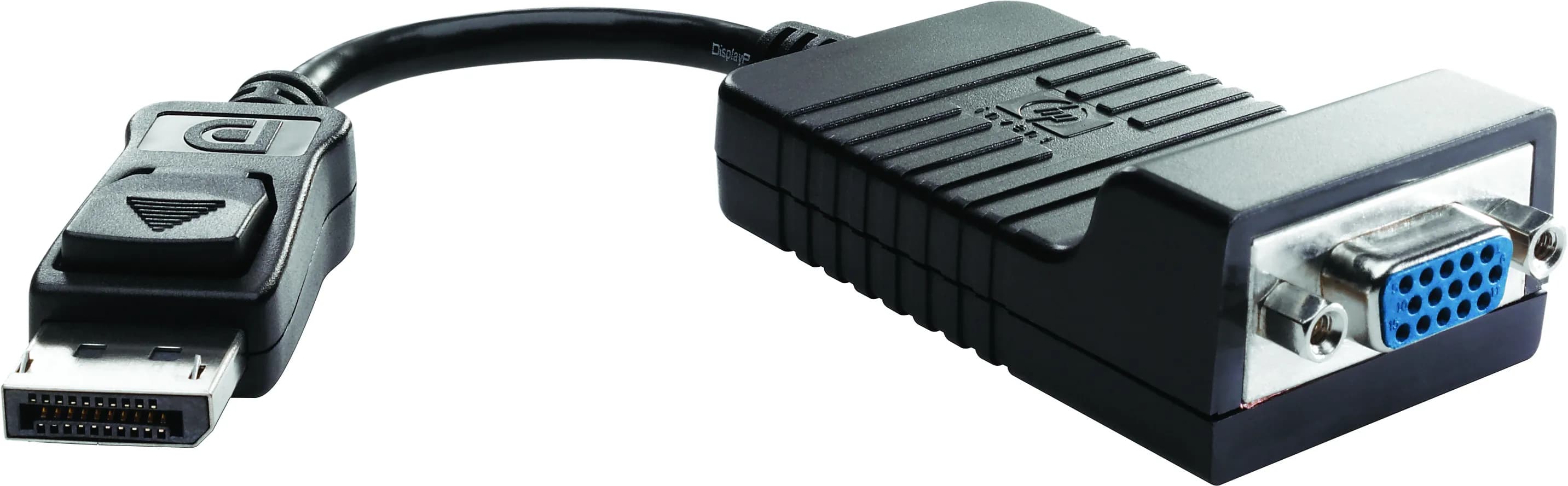HP DisplayPort To VGA Adapter  -adapteri, Musta – HEWLETT-PACKARD
