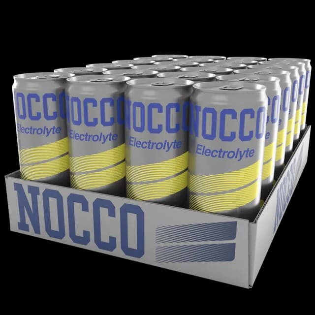 Nocco Electrolyte Lemon-Lime -hiilihapotettu juoma, 355ml 24-pack