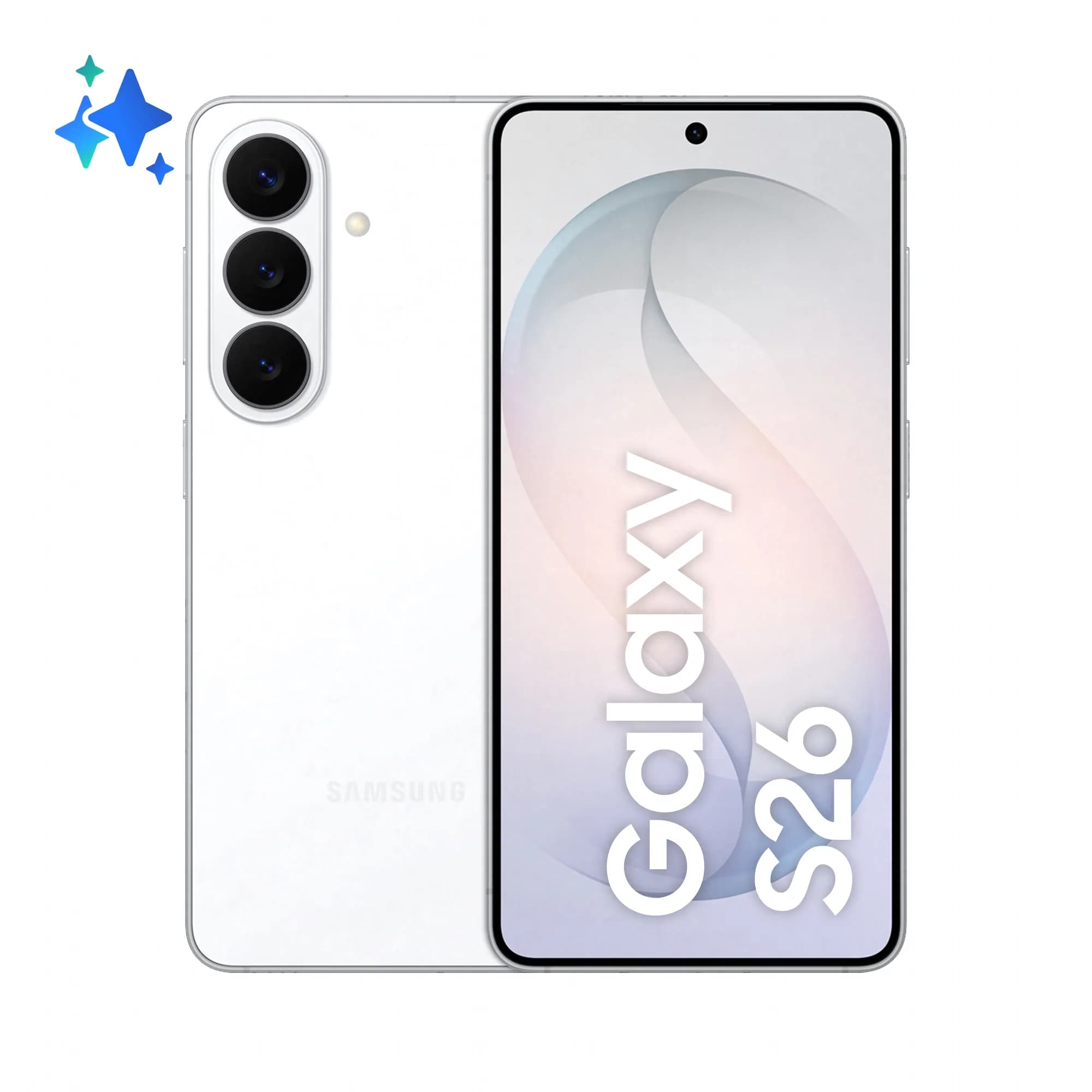 Samsung Galaxy S26 12/256 Gt -puhelin, valkoinen – Samsung