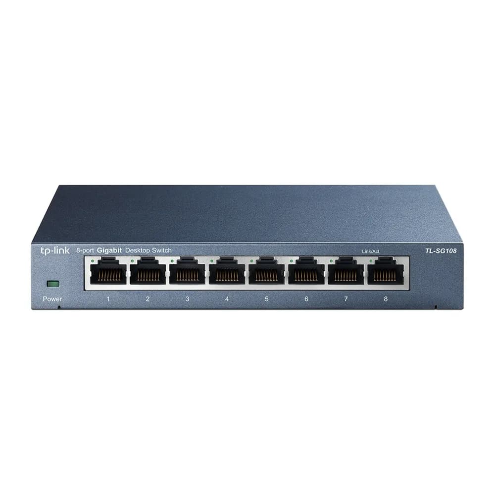 TP-Link TL-SG108 - 8-porttinen gigabitin pöytäkytkin, musta