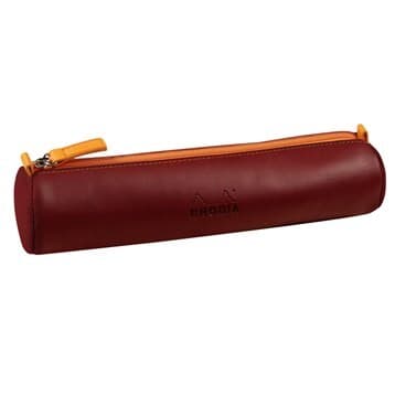 Rhodiarama round pencil case burgundy – RHODIA
