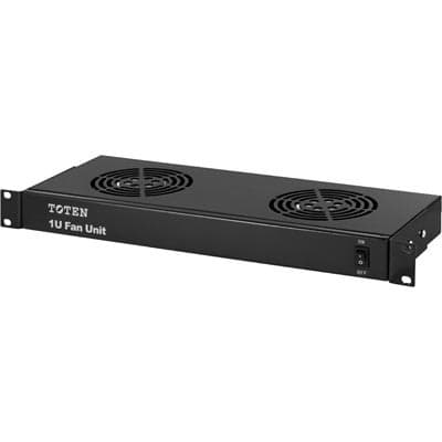 TOTEN 1U 19" tuuletinsarja, 2 tuuletinta, 230V