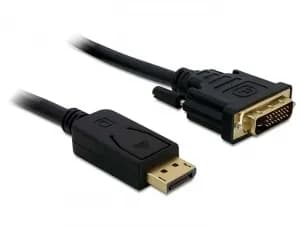 DeLOCK 82591 DisplayPort – DVI Dual Link -kaapeli, 2 m, musta