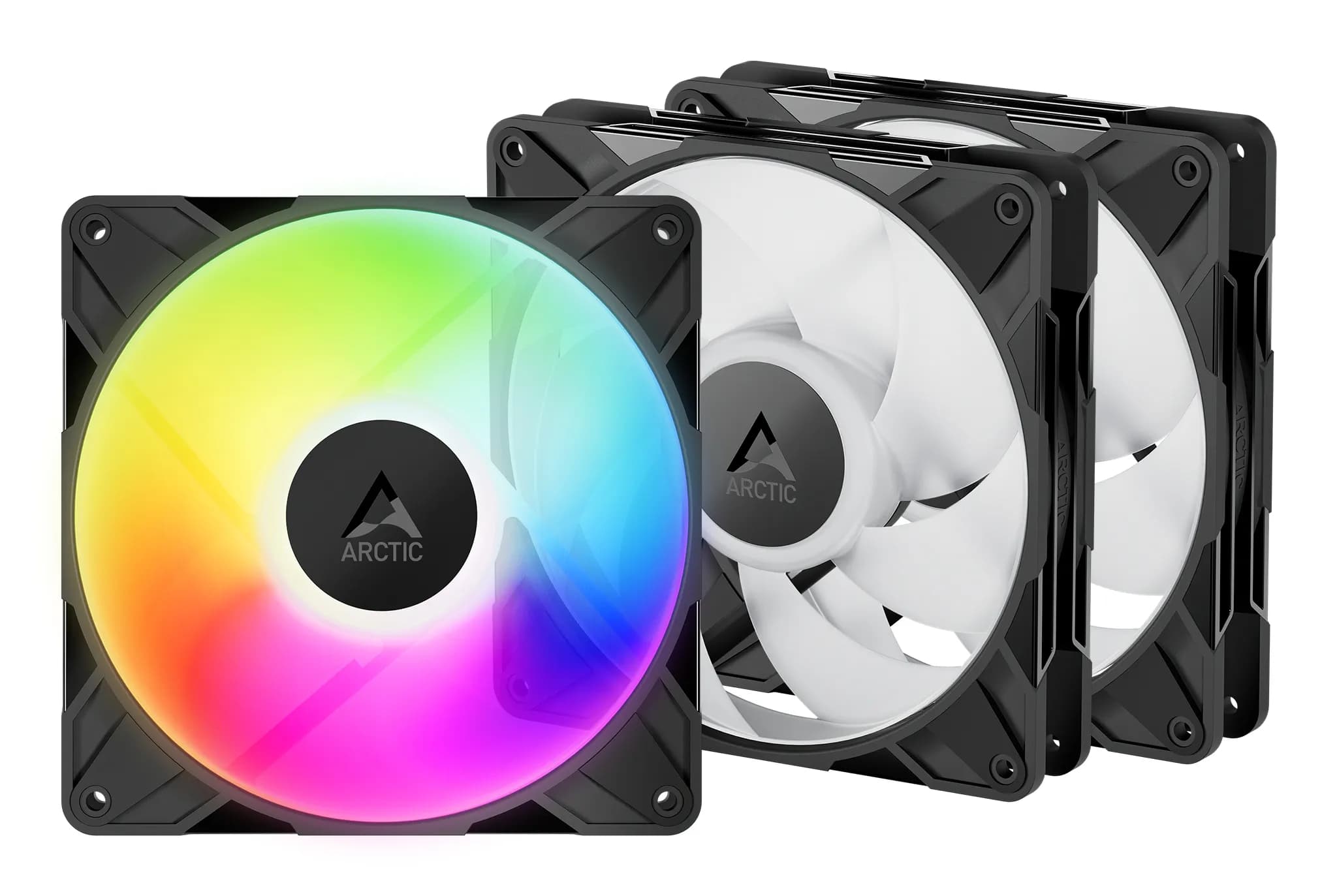ARCTIC P14 Pro, 140 mm, PWM, nestelaakeri, ARGB -tuuletinsarja, 3 kpl, musta – ARCTIC