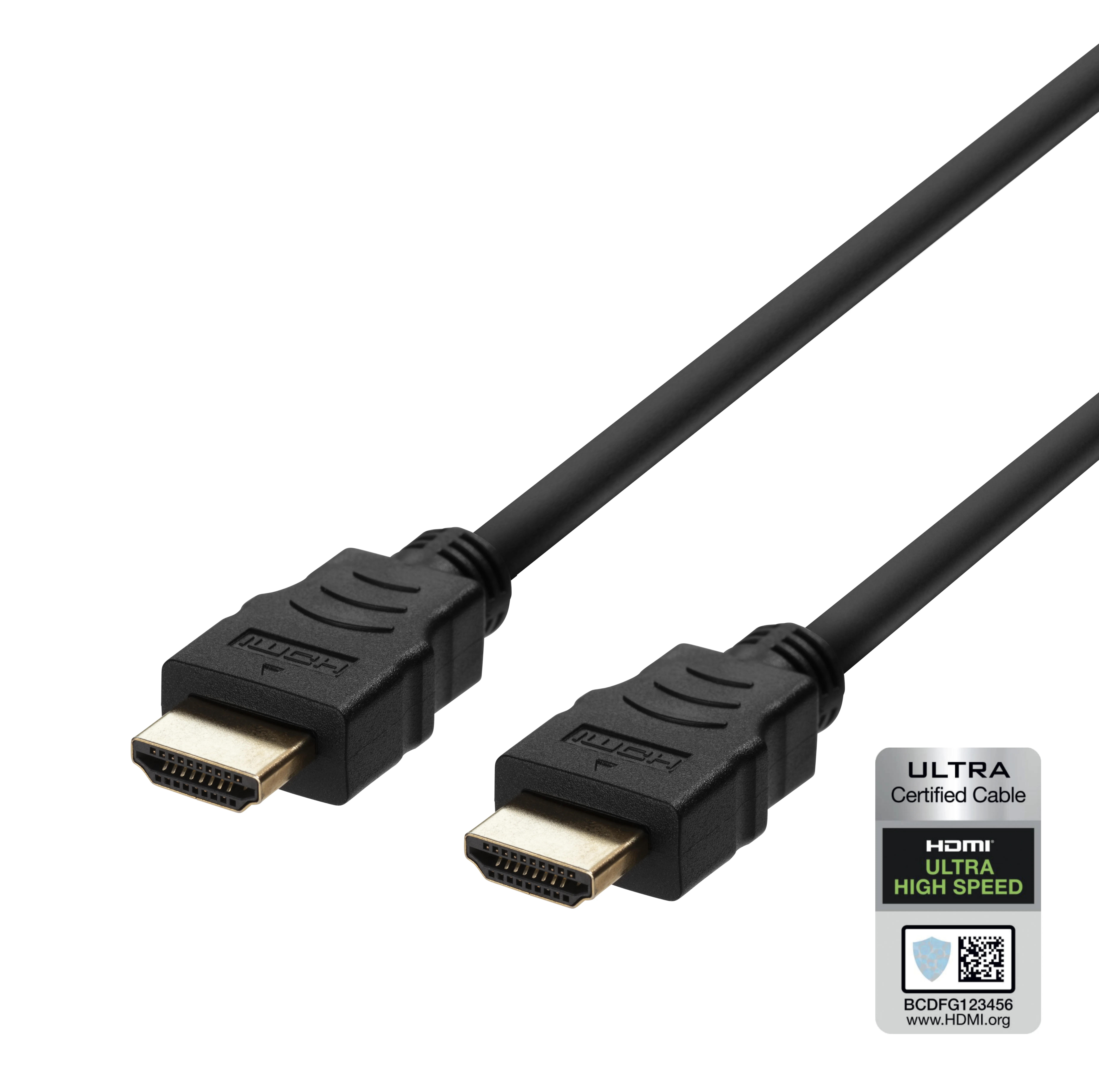 Deltaco HDMI 2.1 Ultra High Speed -kaapeli, jossa 8K, 3 m, musta