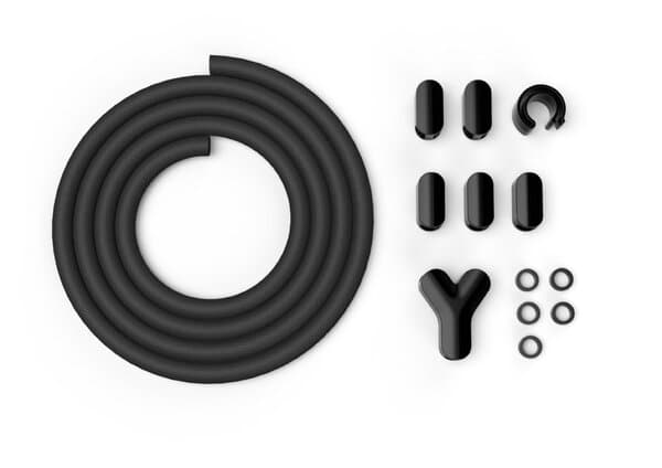 Bluelounge Soba -kaapelihylsy, musta, 3m