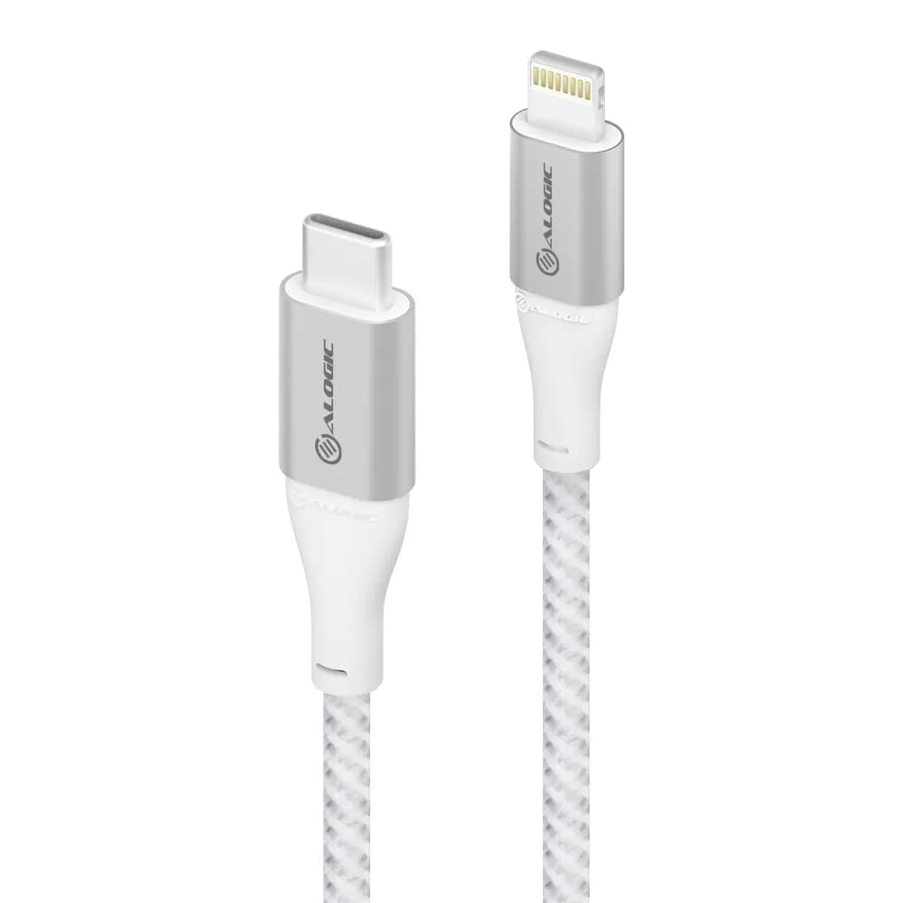 ALOGIC SUPER Ultra USB-C – Lightning -kaapeli, 1,5 m, hopea – Alogic