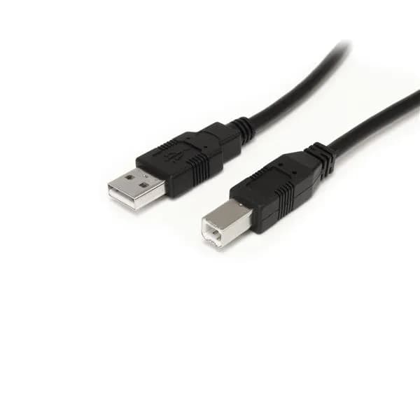 StarTech USB2HAB30AC aktiivinen USB 2.0 USB-A – USB-B -kaapeli, 9 m, musta
