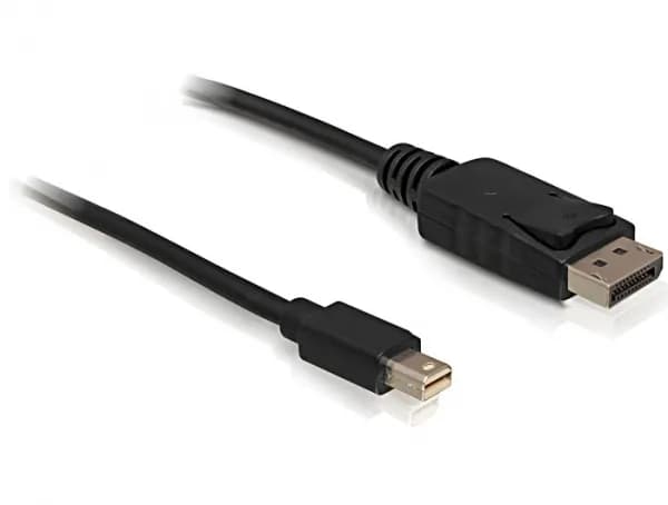 DeLOCK Mini DisplayPort – DisplayPort -kaapeli, jossa 4K, 1 m, musta – De-Lock