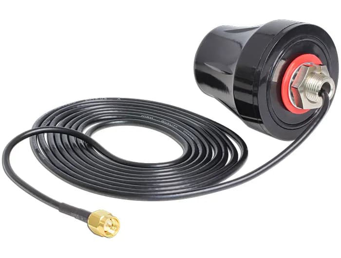 Delock LTE Antenna SMA 2 dBi 3 m RG-174 omnidirectional black outdoor