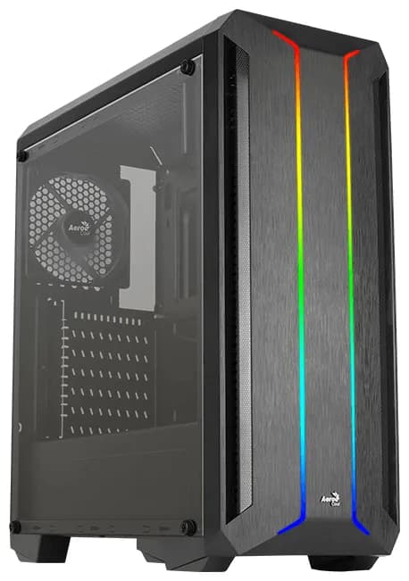 Aerocool Skyline -miditornikotelo RGB-valaistuksella, musta – AEROCOOL